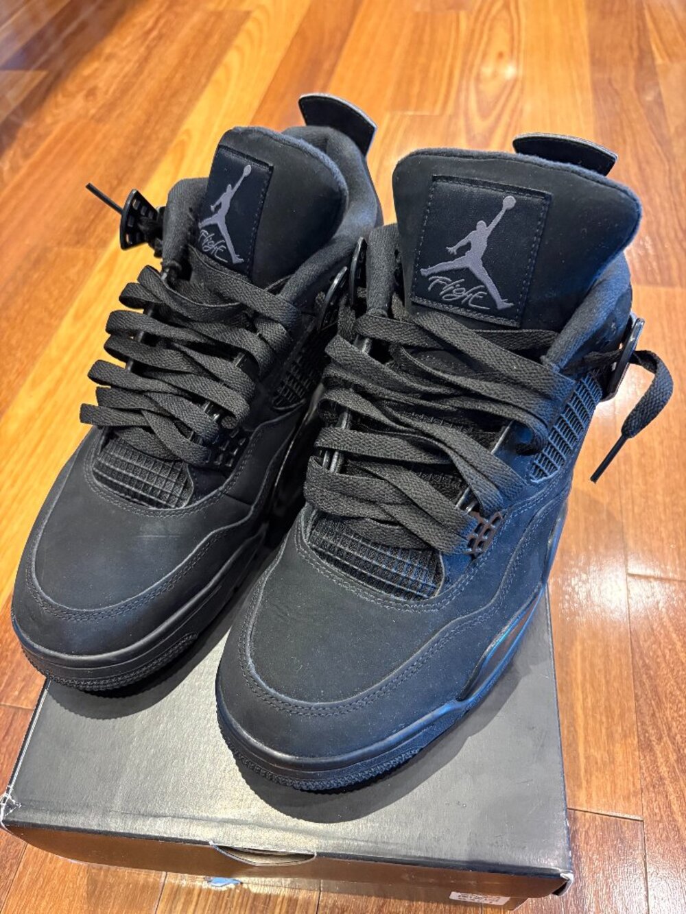 Jordan Kobe 4 Protro Black/Black Basketball Sneaker Size 9.5